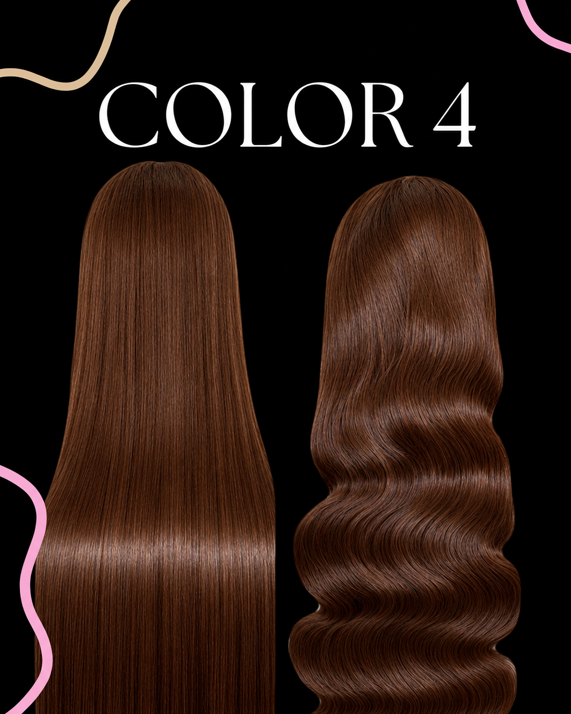 13x6 #4 Hd Frontal Wigs (Wig + Install System)