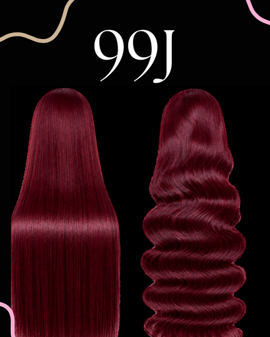 13x6 99J Transparent Frontal Wigs (Wig + Install System)